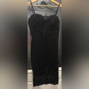 Black dress with lace size XL